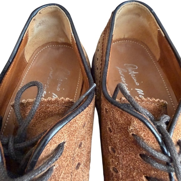 Antonio Maurizi Wingtip Suede Oxford, Brown main image 5